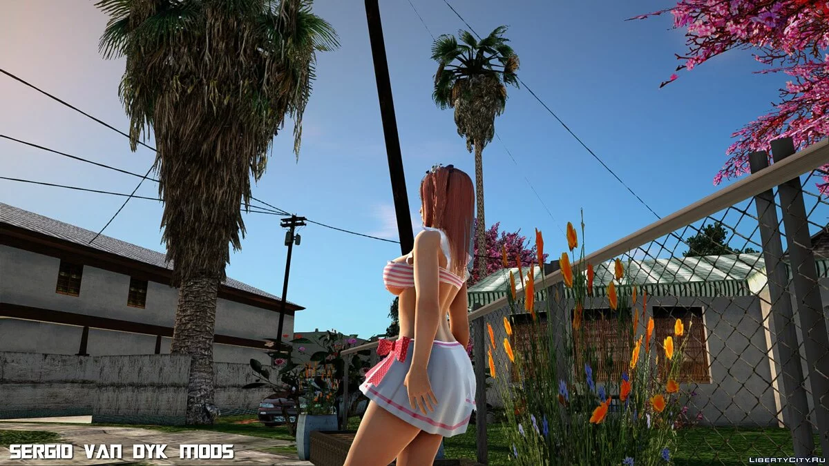Honoka en bikini de Dead or Alive Xtreme Venus Vacation / GTA San Andreas