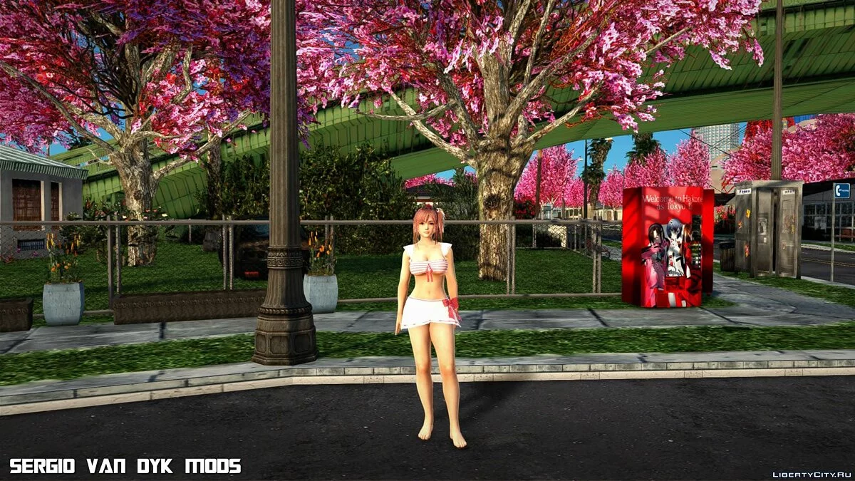 Honoka en bikini de Dead or Alive Xtreme Venus Vacation / GTA San Andreas