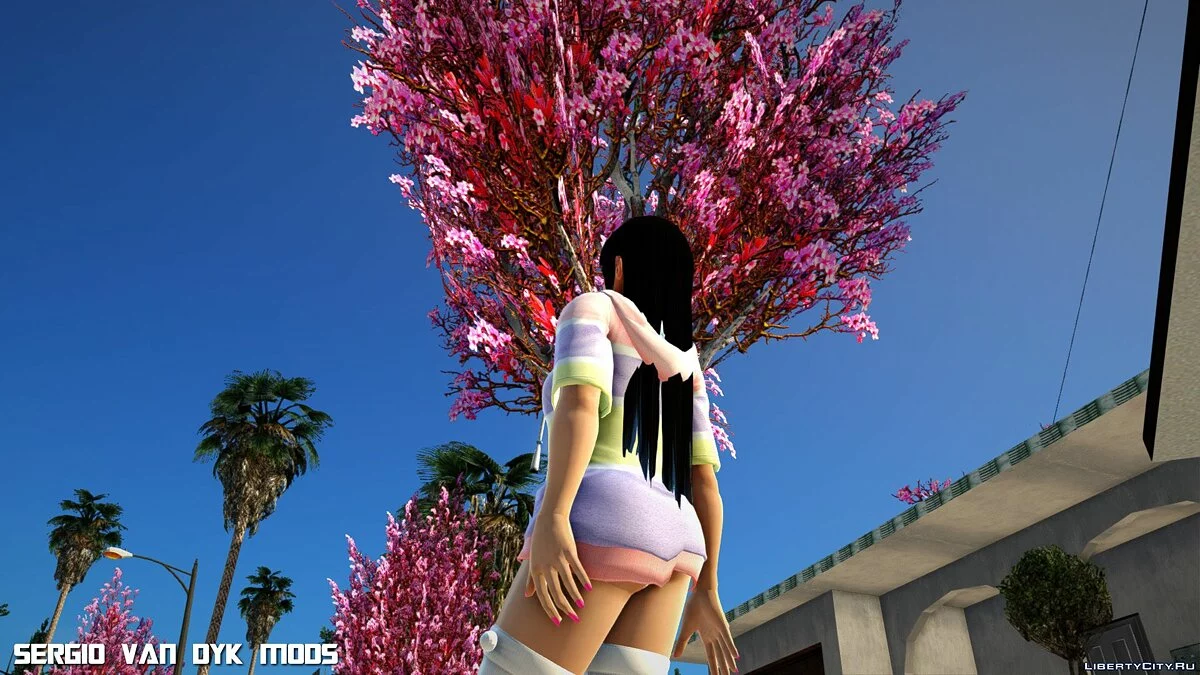 Kokoro en suave abrigo esponjoso SSR de Dead or Alive Xtreme Venus Vacation / GTA San Andreas