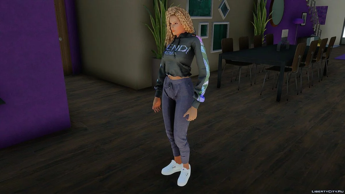 Lisa Hamilton in Casual Wear v9 / GTA San Andreas