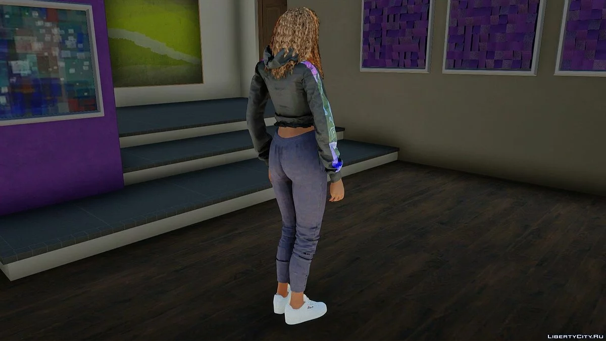 Lisa Hamilton in Casual Wear v9 / GTA San Andreas