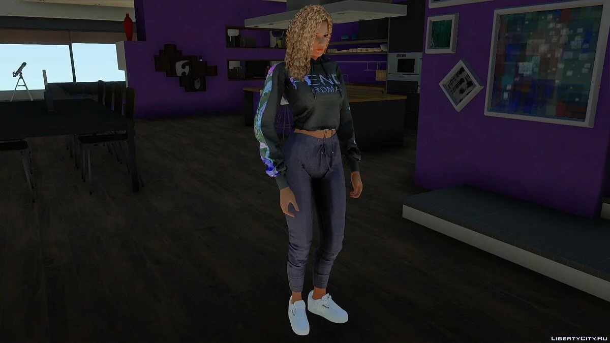 Lisa Hamilton in Casual Wear v9 / GTA San Andreas