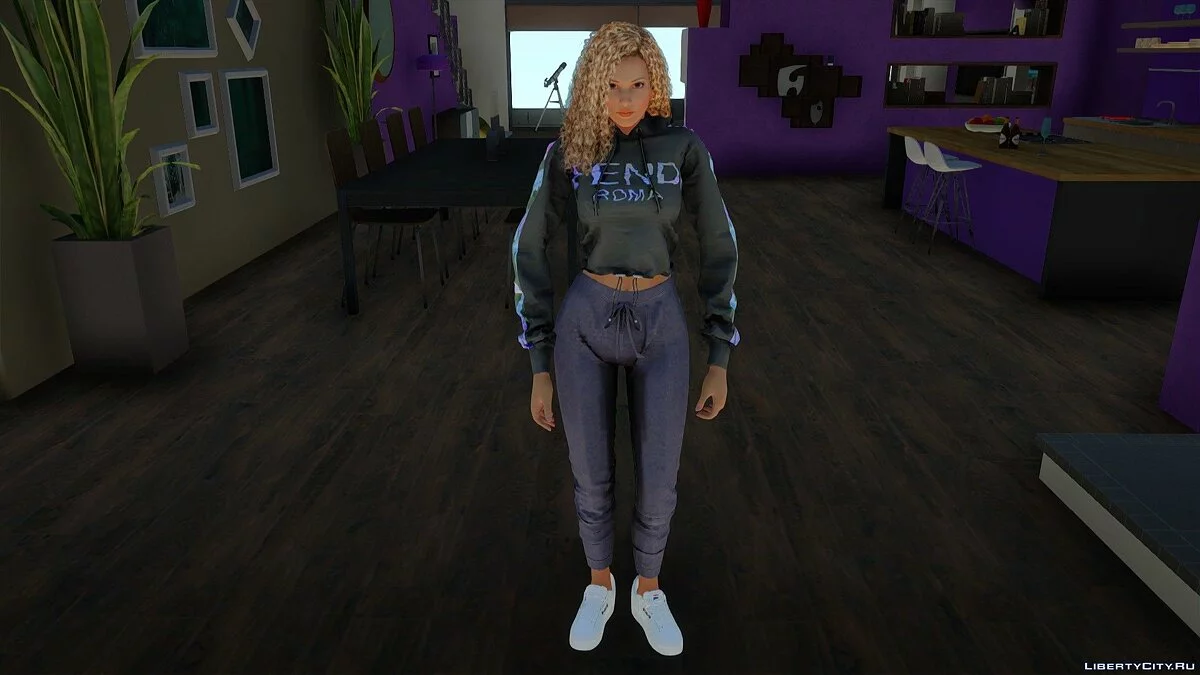 Lisa Hamilton in Casual Wear v9 / GTA San Andreas
