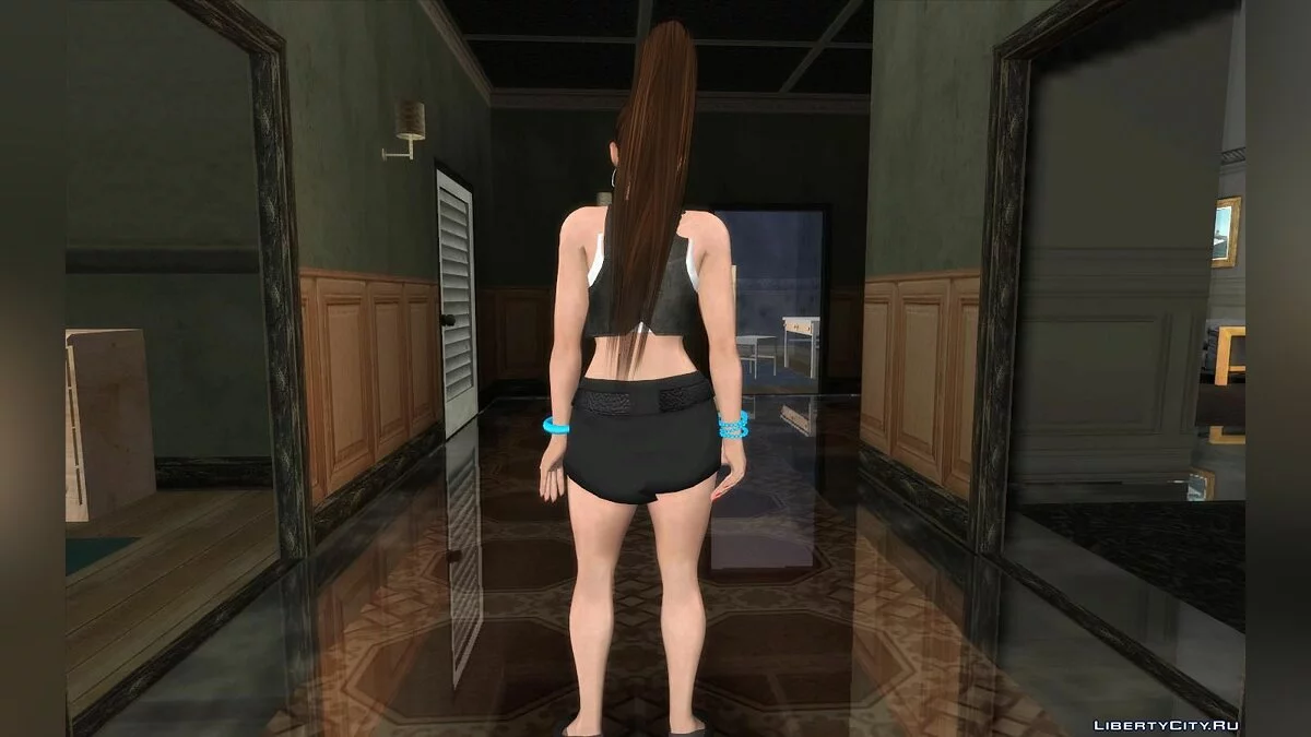 Mai Shiranui dari DOA dengan rompi dan rok mini / GTA San Andreas