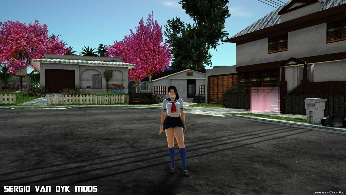 Momiji en uniforme naval blanco de Dead or Alive Xtreme Venus Vacation / GTA San Andreas