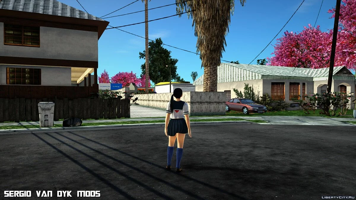 Momiji en uniforme naval blanco de Dead or Alive Xtreme Venus Vacation / GTA San Andreas