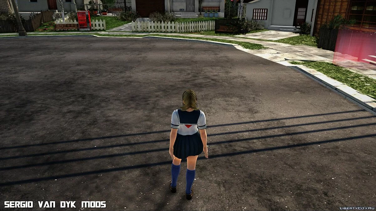 Monica en uniforme de marin blanc de Dead or Alive Xtreme Venus Vacation / GTA San Andreas