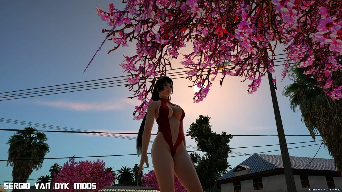 Naotora Li en bikini de Dead or Alive Xtreme Venus Vacation / GTA San Andreas