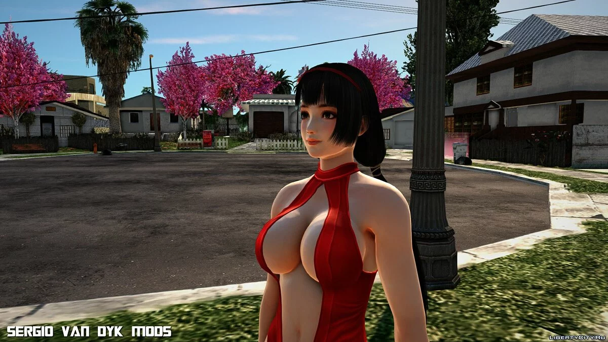Naotora Li en bikini de Dead or Alive Xtreme Venus Vacation / GTA San Andreas