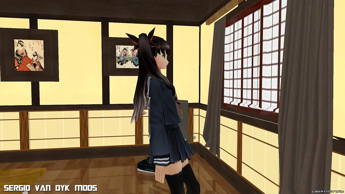 Rin Tohsaka in School Uniform / GTA San Andreas