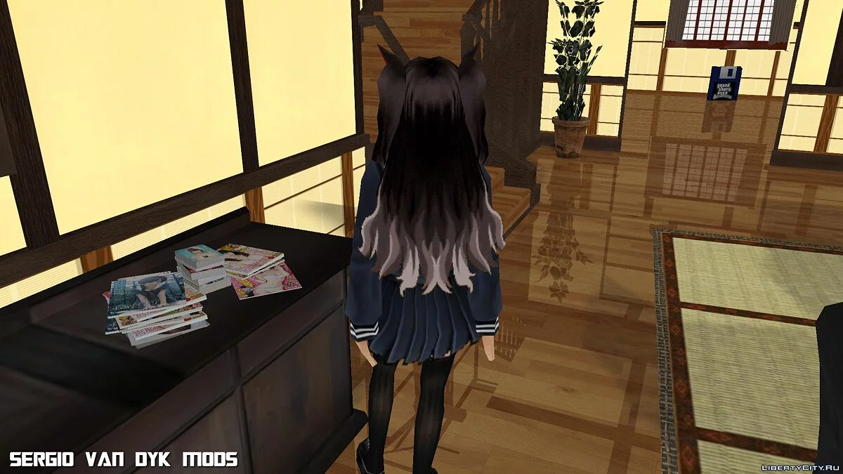 Rin Tohsaka in School Uniform / GTA San Andreas