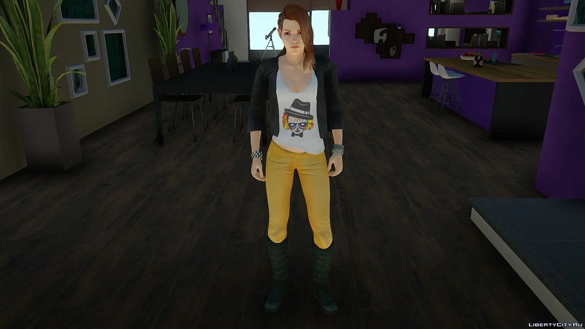 Shelly Harrison from Bombshell in casual clothing / GTA San Andreas