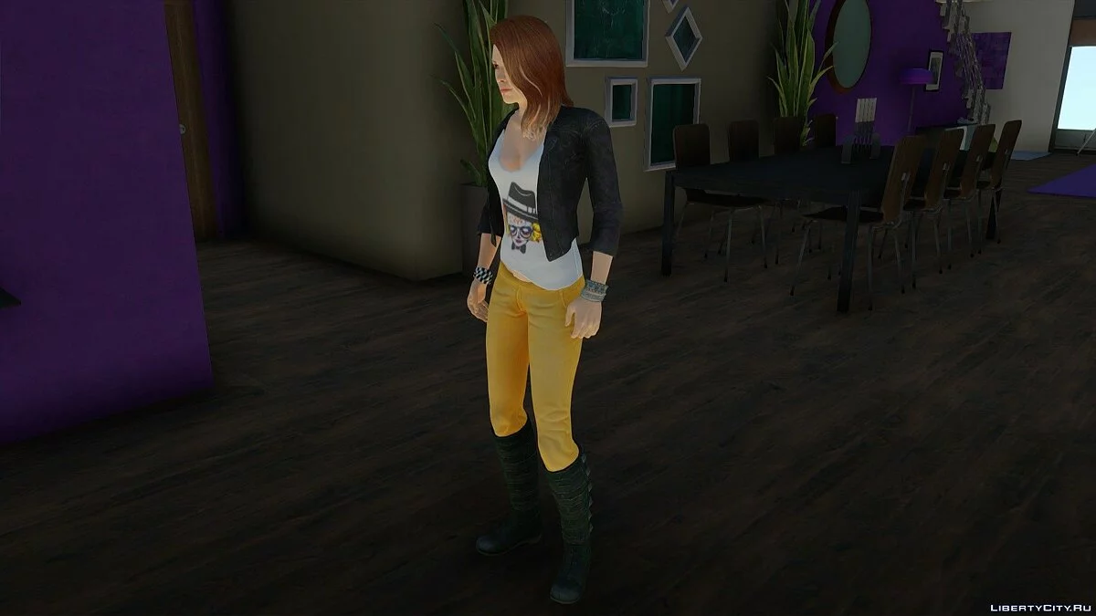 Shelly Harrison from Bombshell in casual clothing / GTA San Andreas