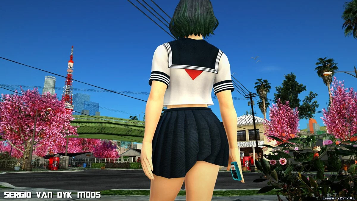 Tamaki in weißer Marineuniform aus Dead or Alive Xtreme Venus Vacation / GTA San Andreas