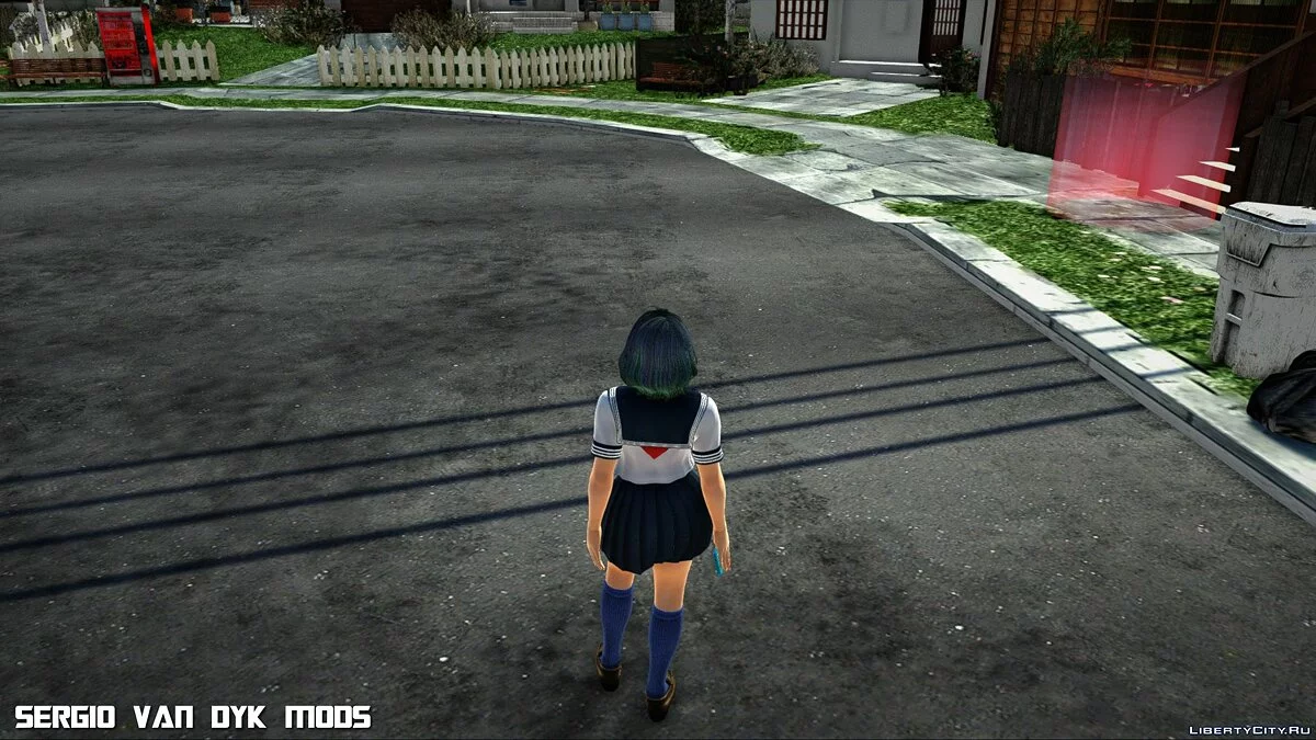 Tamaki in weißer Marineuniform aus Dead or Alive Xtreme Venus Vacation / GTA San Andreas