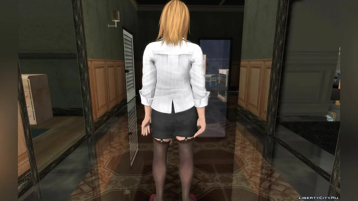 Tina Armstrong dalam kostum dari DOA5LR / GTA San Andreas