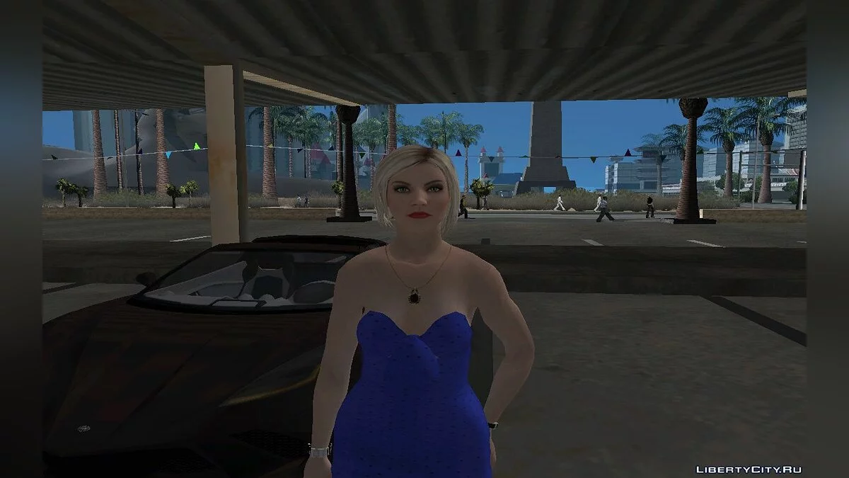 Агата Бейкер з GTA Online в сукні (Казино та курорт) / GTA San Andreas