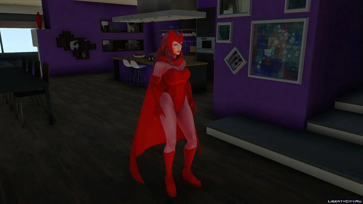 Scarlet Witch from Marvel Future Fight / GTA San Andreas