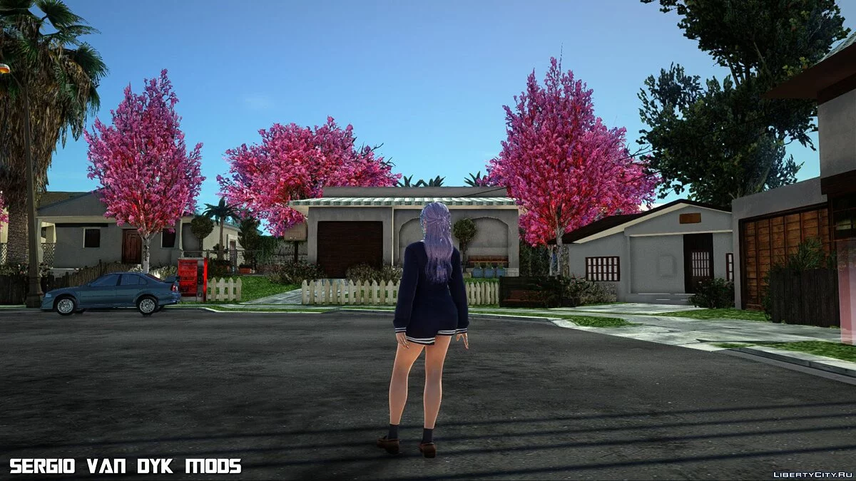 Fiona in School Uniform from Dead or Alive Xtreme Venus Vacation / GTA San Andreas