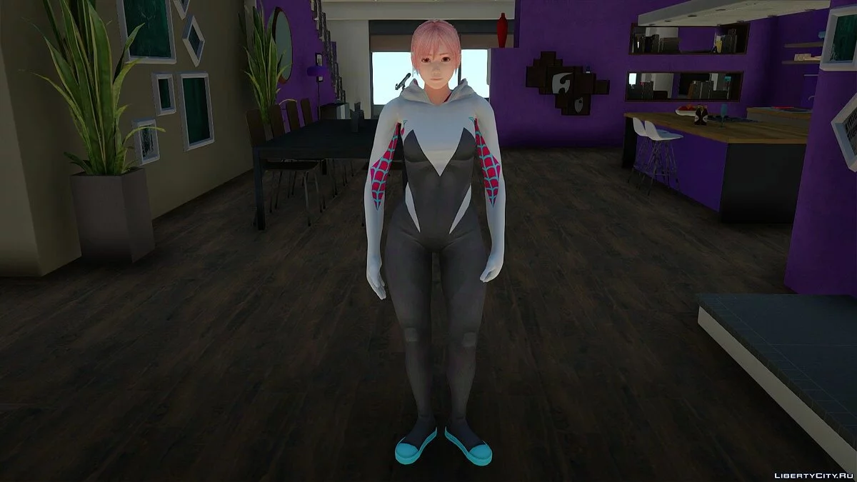 Honoka como Spider Gwen / GTA San Andreas