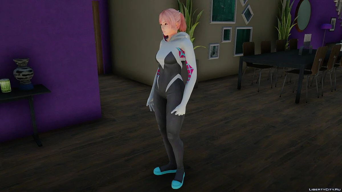 Honoka como Spider Gwen / GTA San Andreas