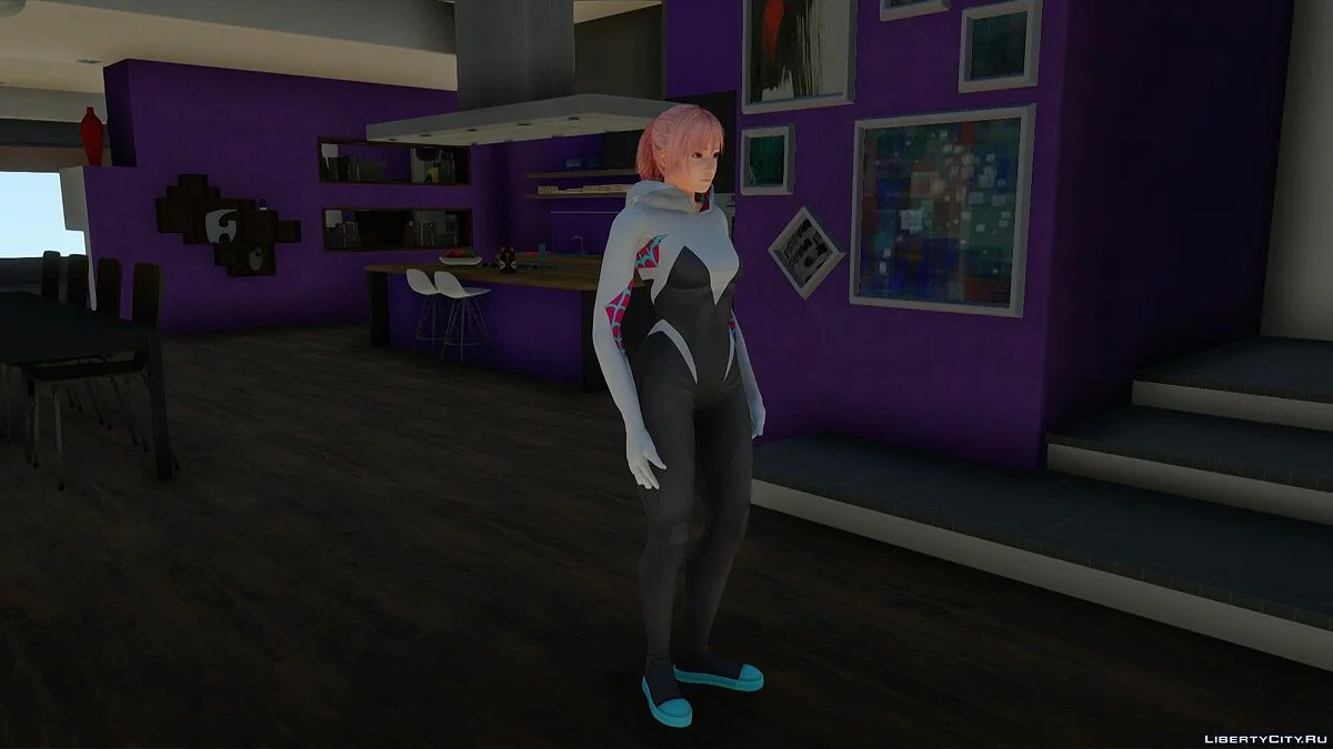 Honoka como Spider Gwen / GTA San Andreas