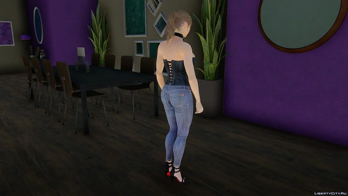 Claire Redfield in a Corset / GTA San Andreas