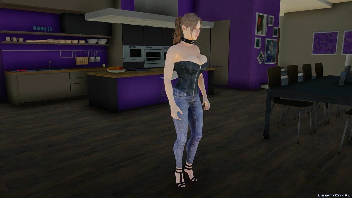 Claire Redfield in a Corset / GTA San Andreas
