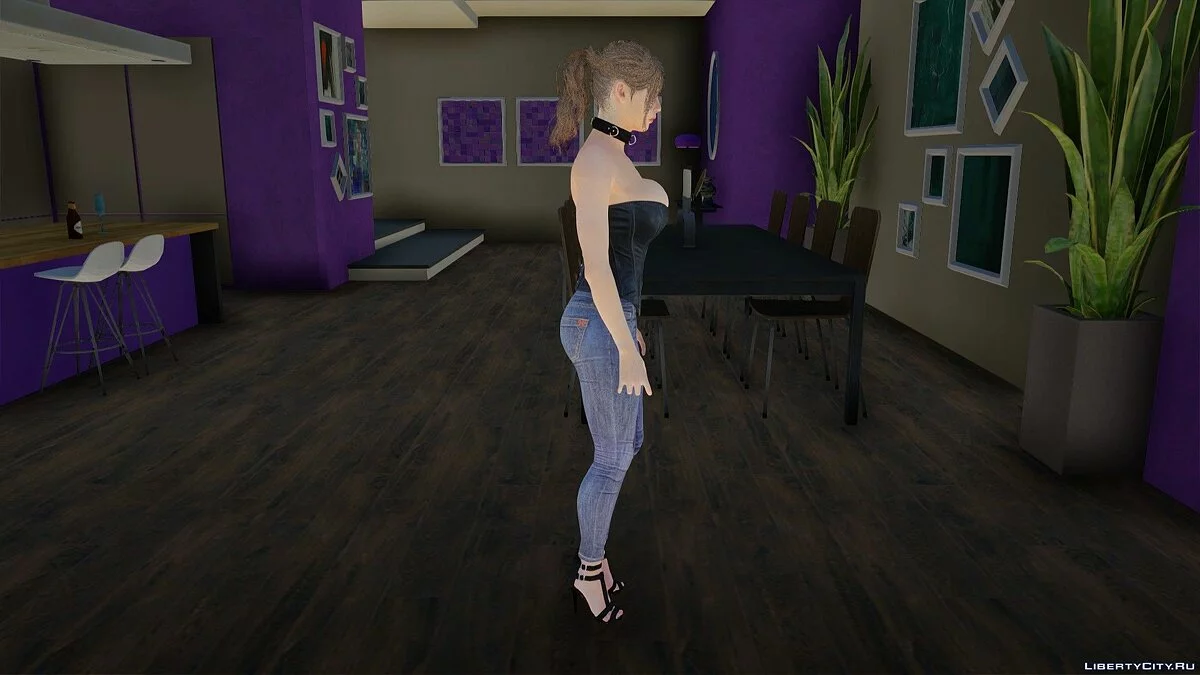 Claire Redfield in a Corset / GTA San Andreas