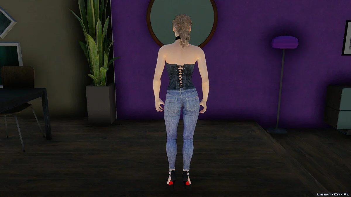 Claire Redfield in a Corset / GTA San Andreas