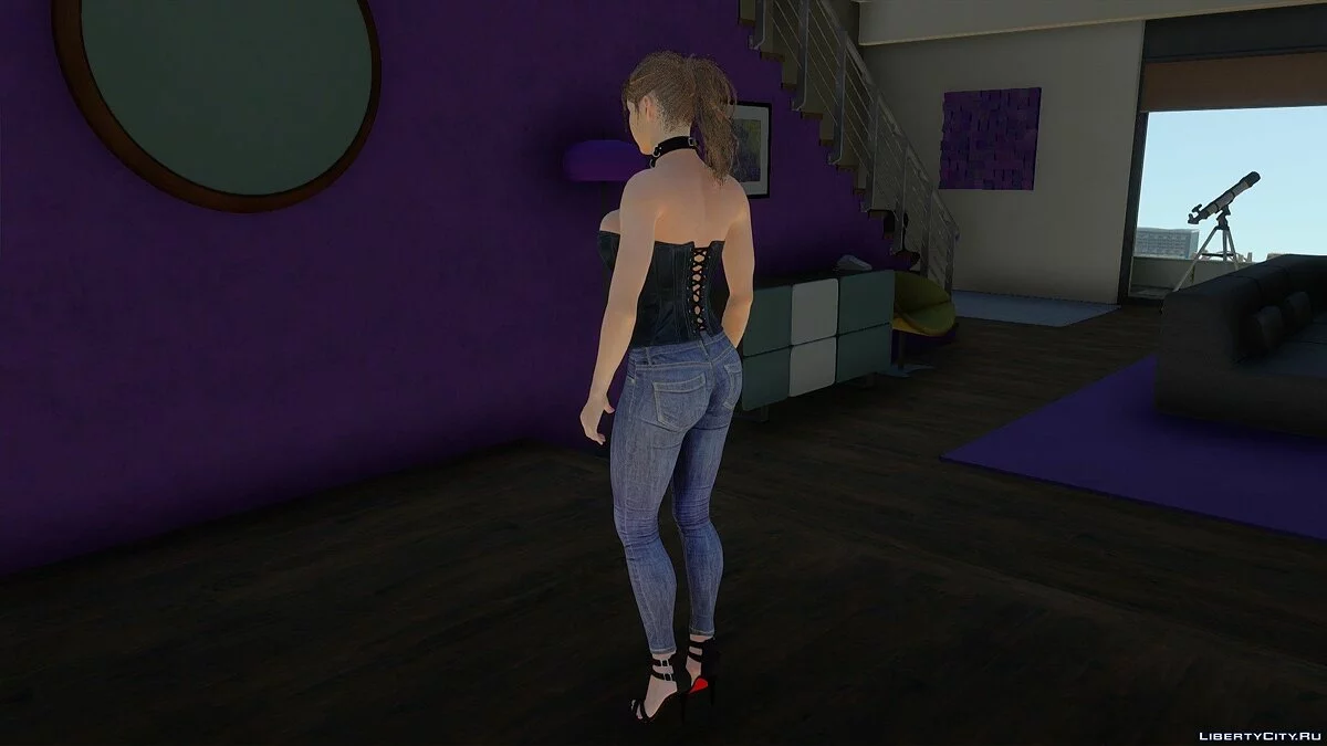 Claire Redfield in a Corset / GTA San Andreas