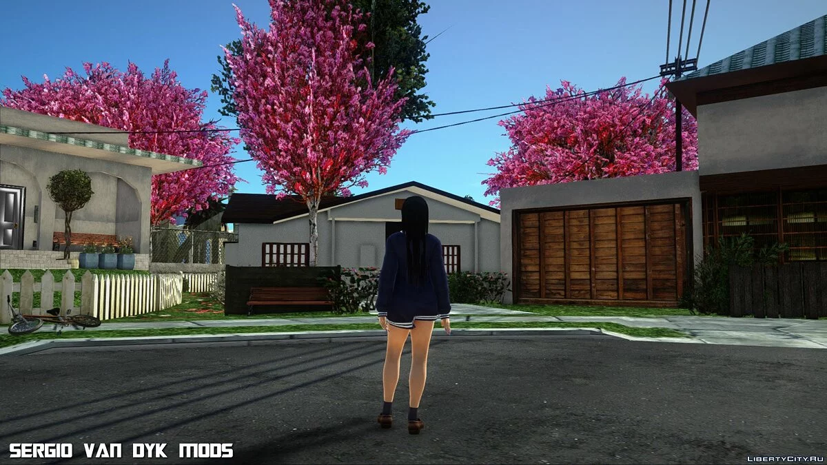 Kokoro in School Uniform from Dead or Alive Xtreme Venus Vacation / GTA San Andreas