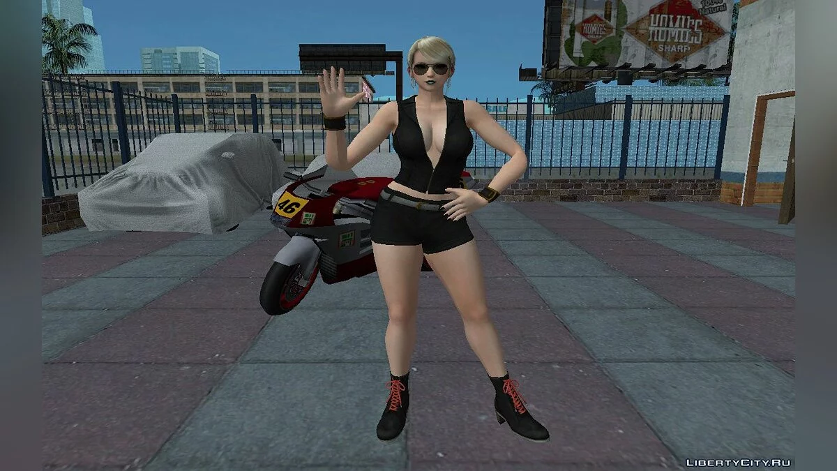 Короткий шкіряний костюм Самус Аран з Metroid / GTA San Andreas