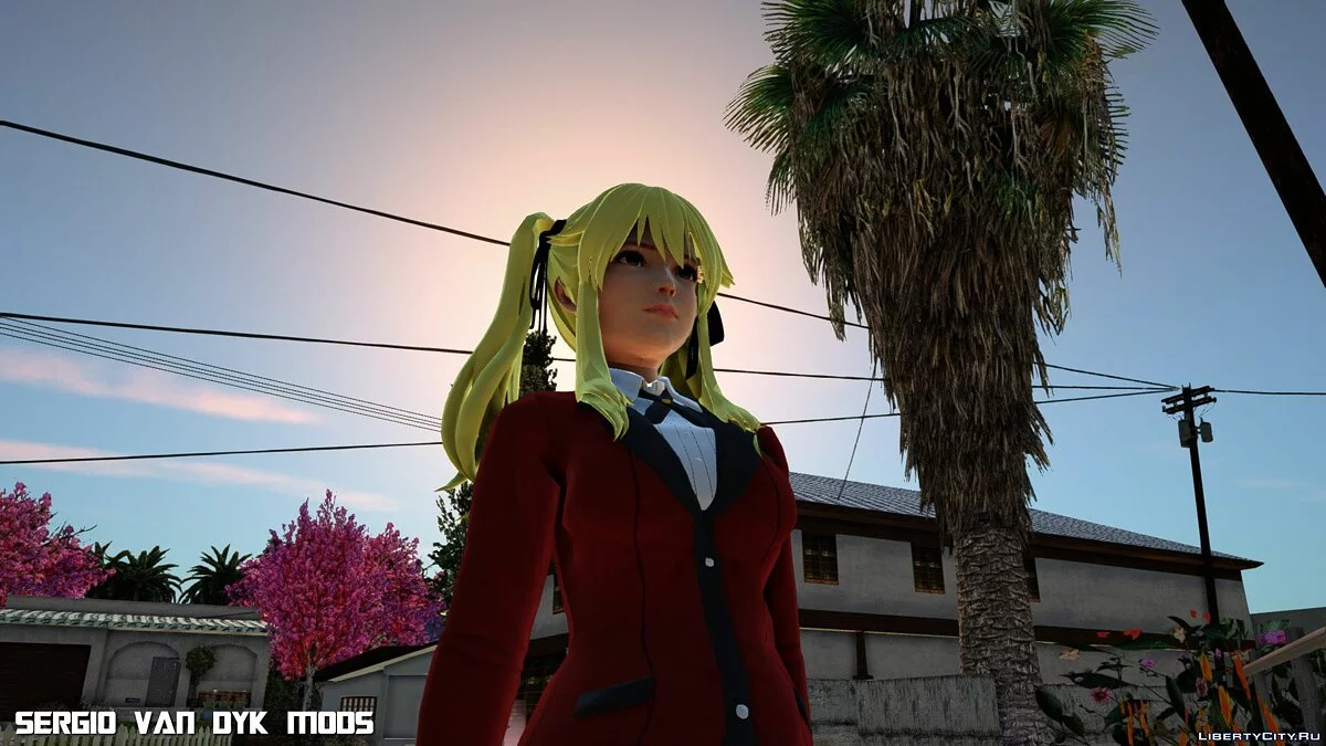 ماري روز بزي ماري ساوتومي من Kakegurui / جي تي إيه سان أندرياس