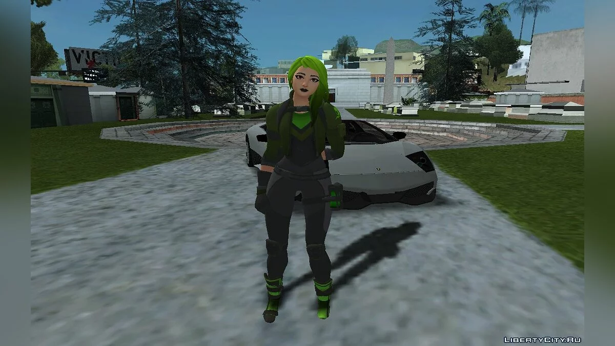 Toxin aus dem Spiel Fortnite / GTA San Andreas