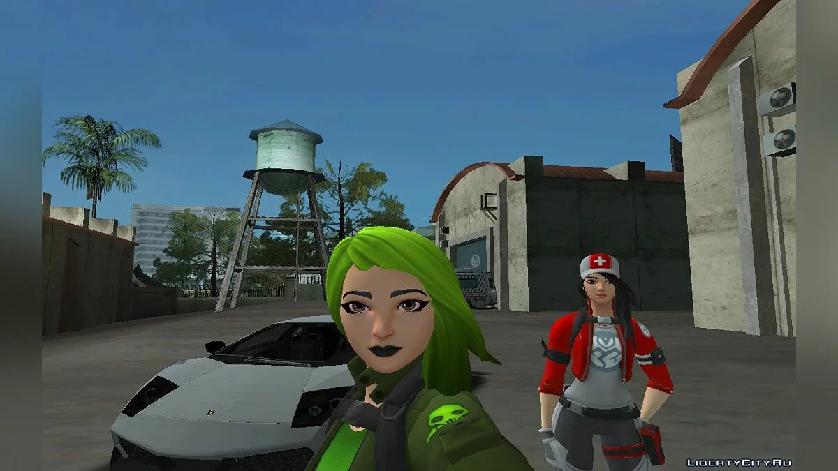 Toxin aus dem Spiel Fortnite / GTA San Andreas