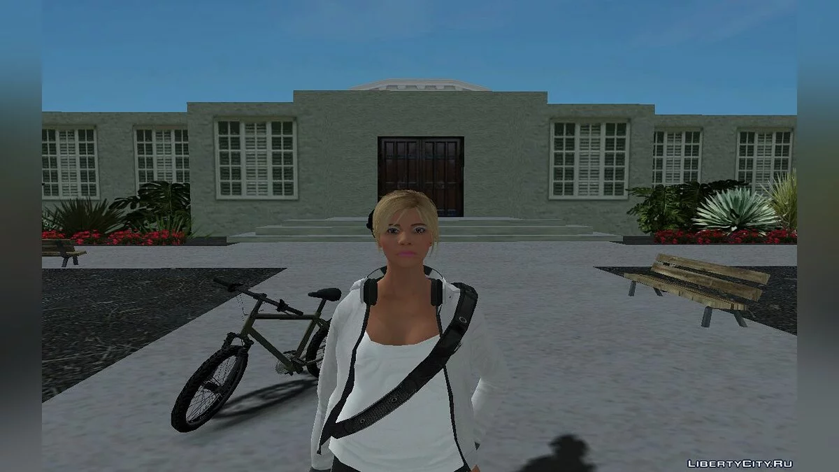Tracey De Santa dari GTA 5 dalam setelan olahraga V2 / GTA San Andreas