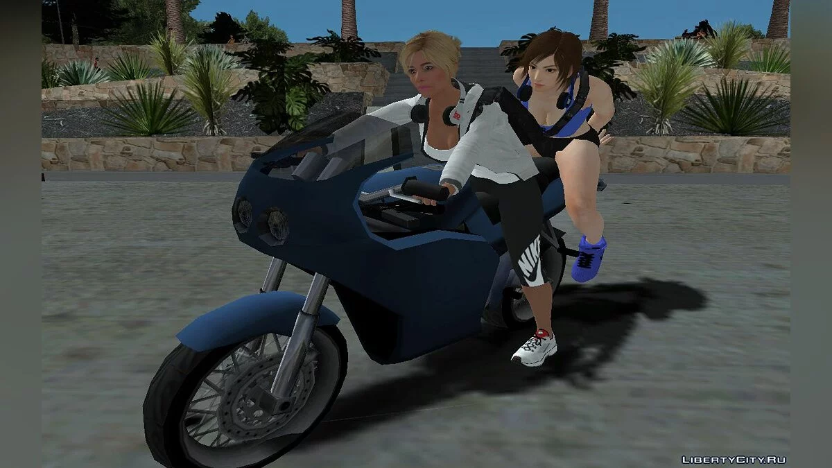 Tracey De Santa dari GTA 5 dalam setelan olahraga V2 / GTA San Andreas