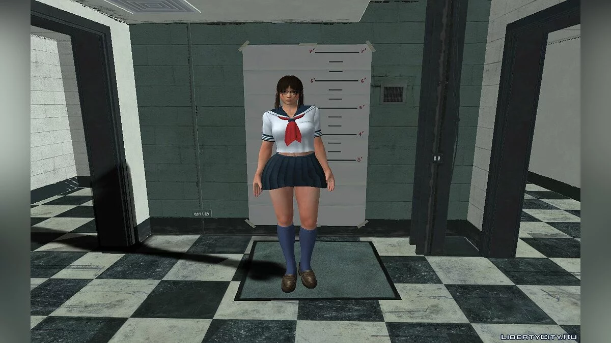 穿着夏季学校制服的绫美 / GTA San Andreas