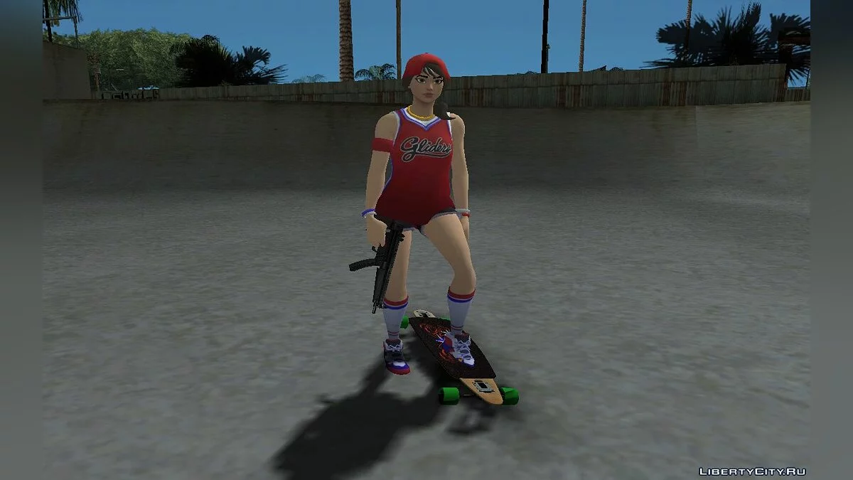 Jugadora de baloncesto de Fortnite / GTA San Andreas