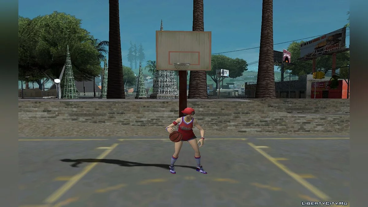 Jugadora de baloncesto de Fortnite / GTA San Andreas