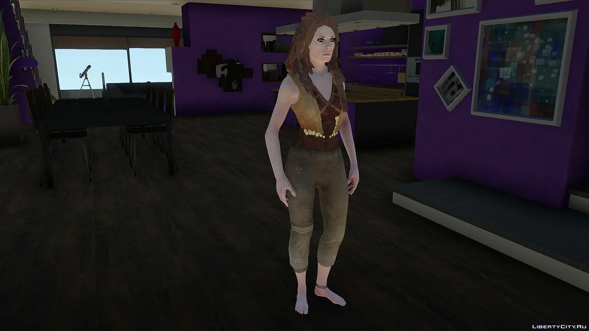 Freya from God of War 4 / GTA San Andreas