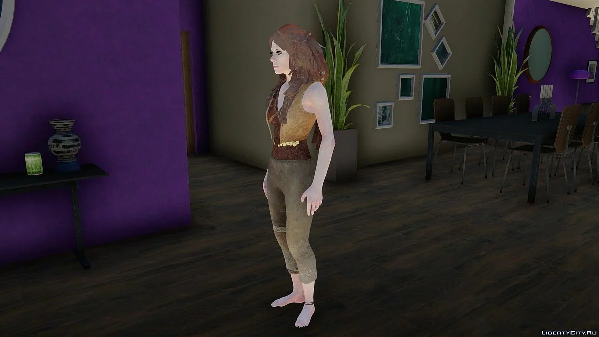 Freya from God of War 4 / GTA San Andreas