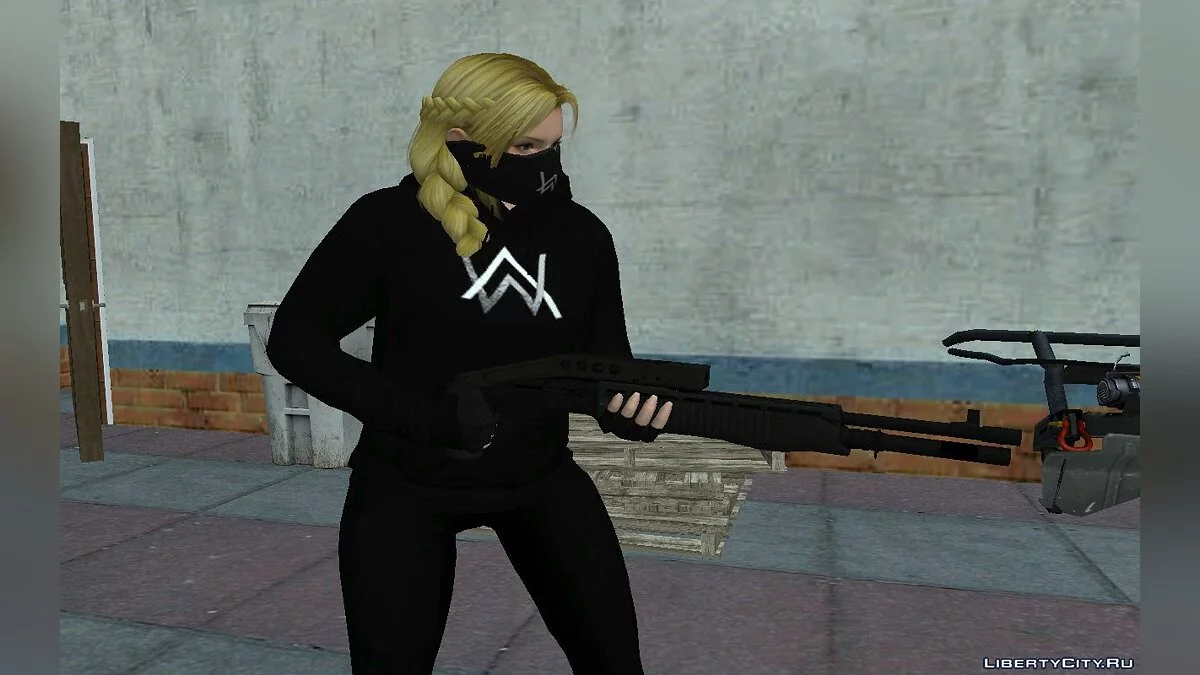 Хелена Дуглас из DOA в стиле Алана Уокера / GTA San Andreas