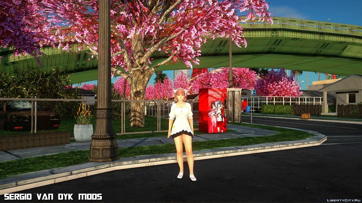 Honoka - Hohoemi Biyori SSR from Dead or Alive Xtreme Venus Vacation / GTA San Andreas