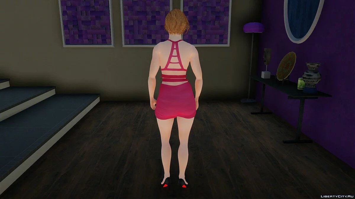 Claire Redfield in a Red Dress / GTA San Andreas