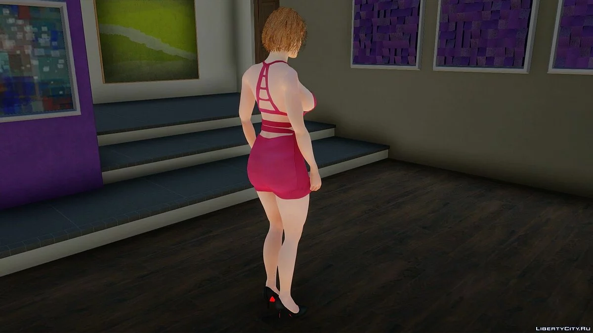 Claire Redfield in a Red Dress / GTA San Andreas