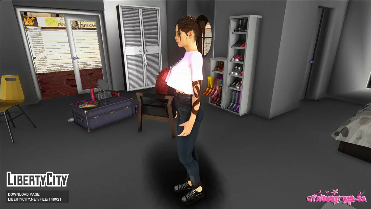 Claire Redfield in Freizeitkleidung / GTA San Andreas