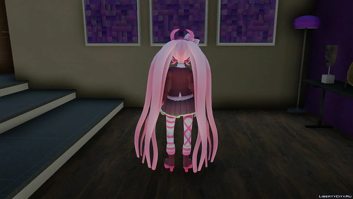 Kotoko Utsugi de Danganronpa Another Episode: Ultra Despair Girls / GTA San Andreas