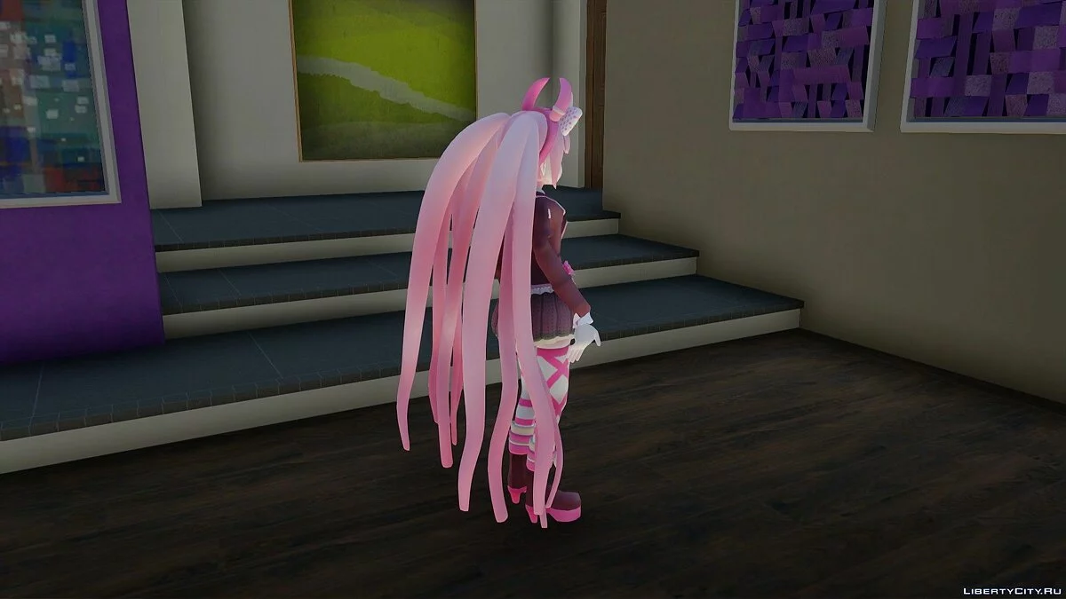 Kotoko Utsugi de Danganronpa Another Episode: Ultra Despair Girls / GTA San Andreas